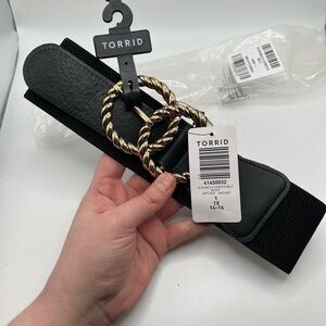 Torrid Black Double O Stretch Belt